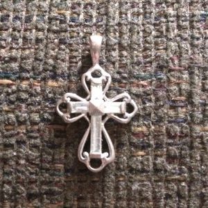 DONATING SOON Silver cross necklace slide